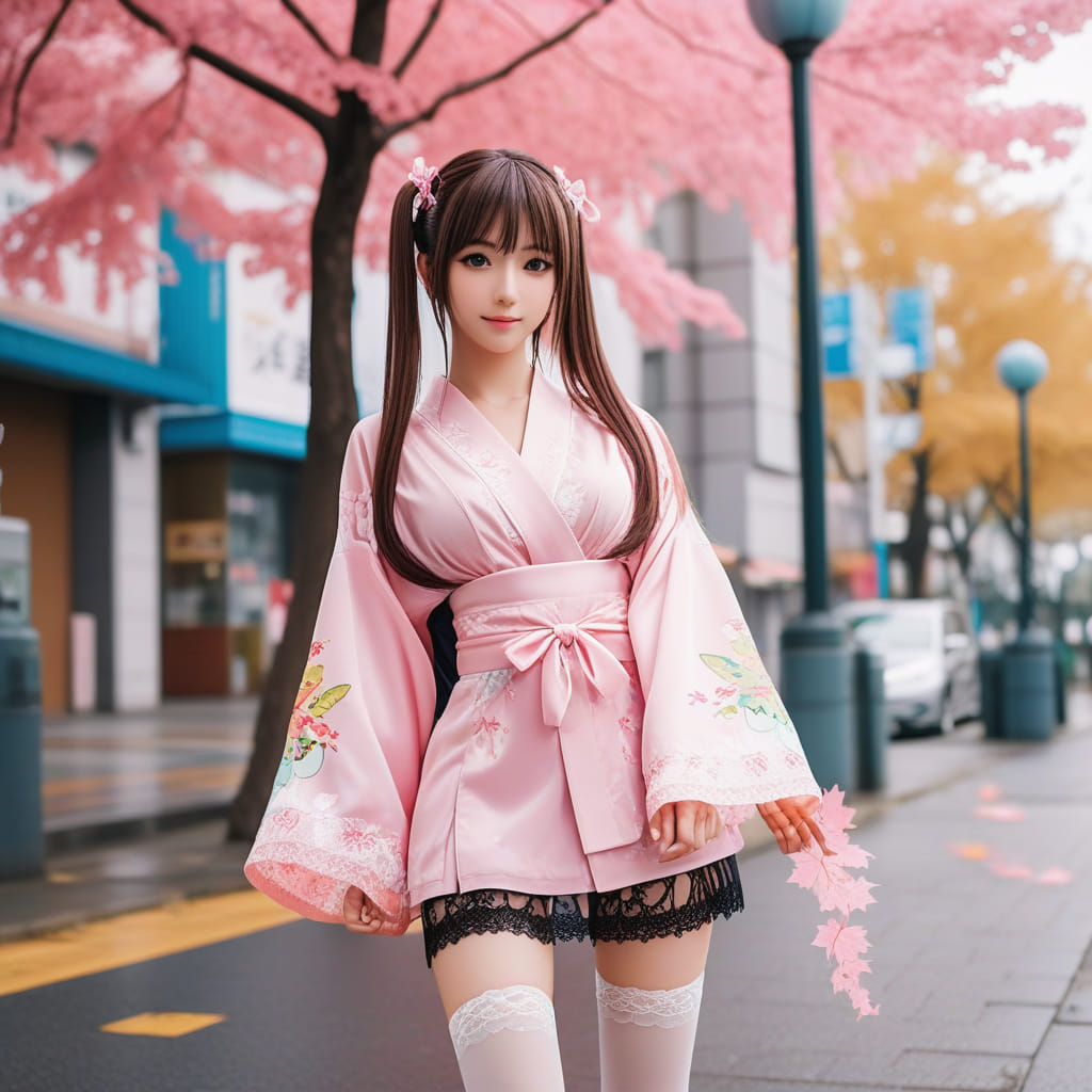 妹子出來散散心