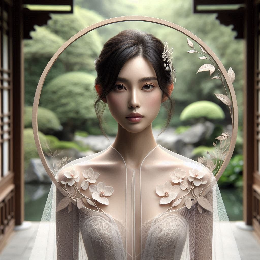 庭院巧遇妹子