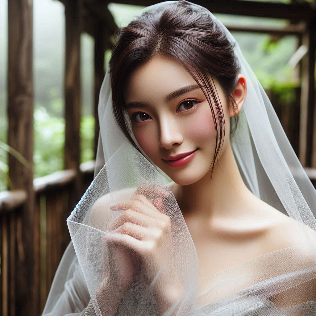 庭院巧遇妹子