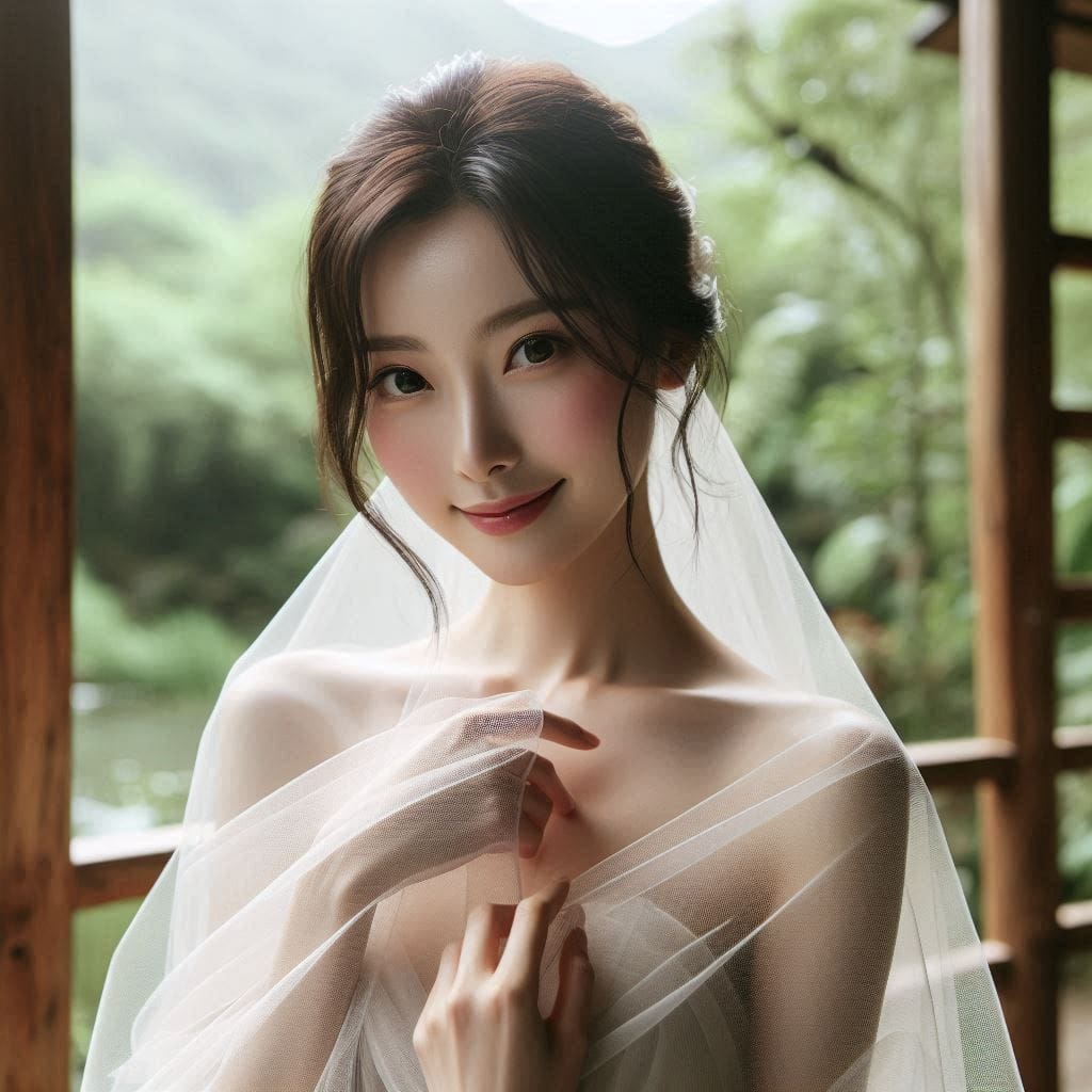 庭院巧遇妹子
