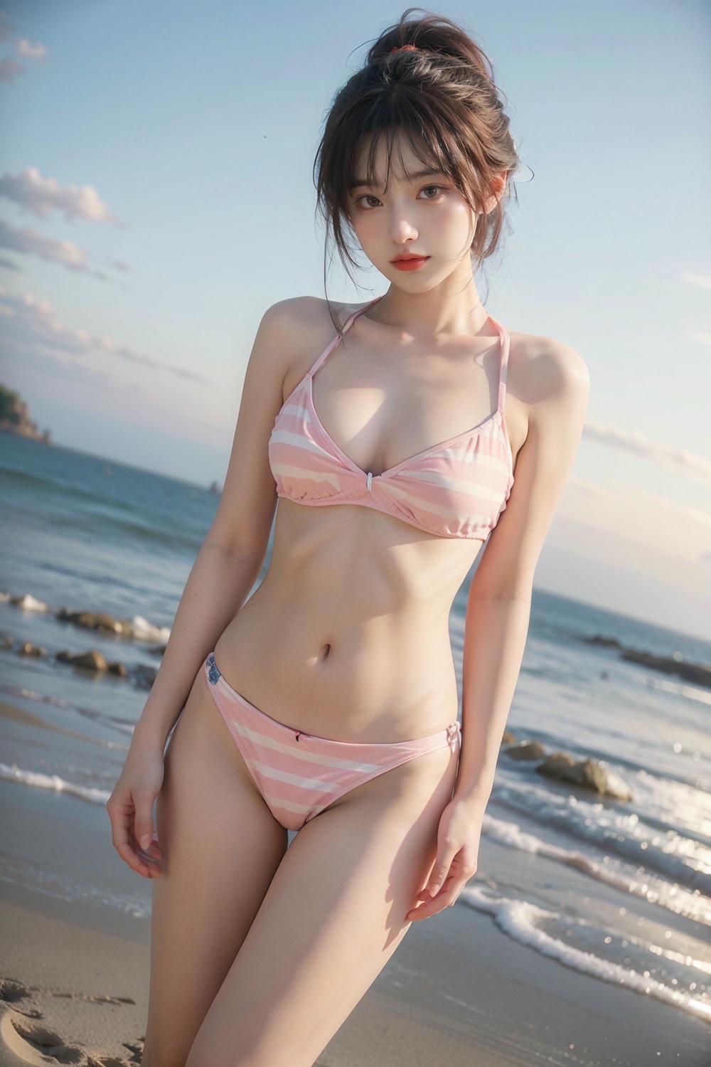Collection - PInk Stripe Bikini - 2