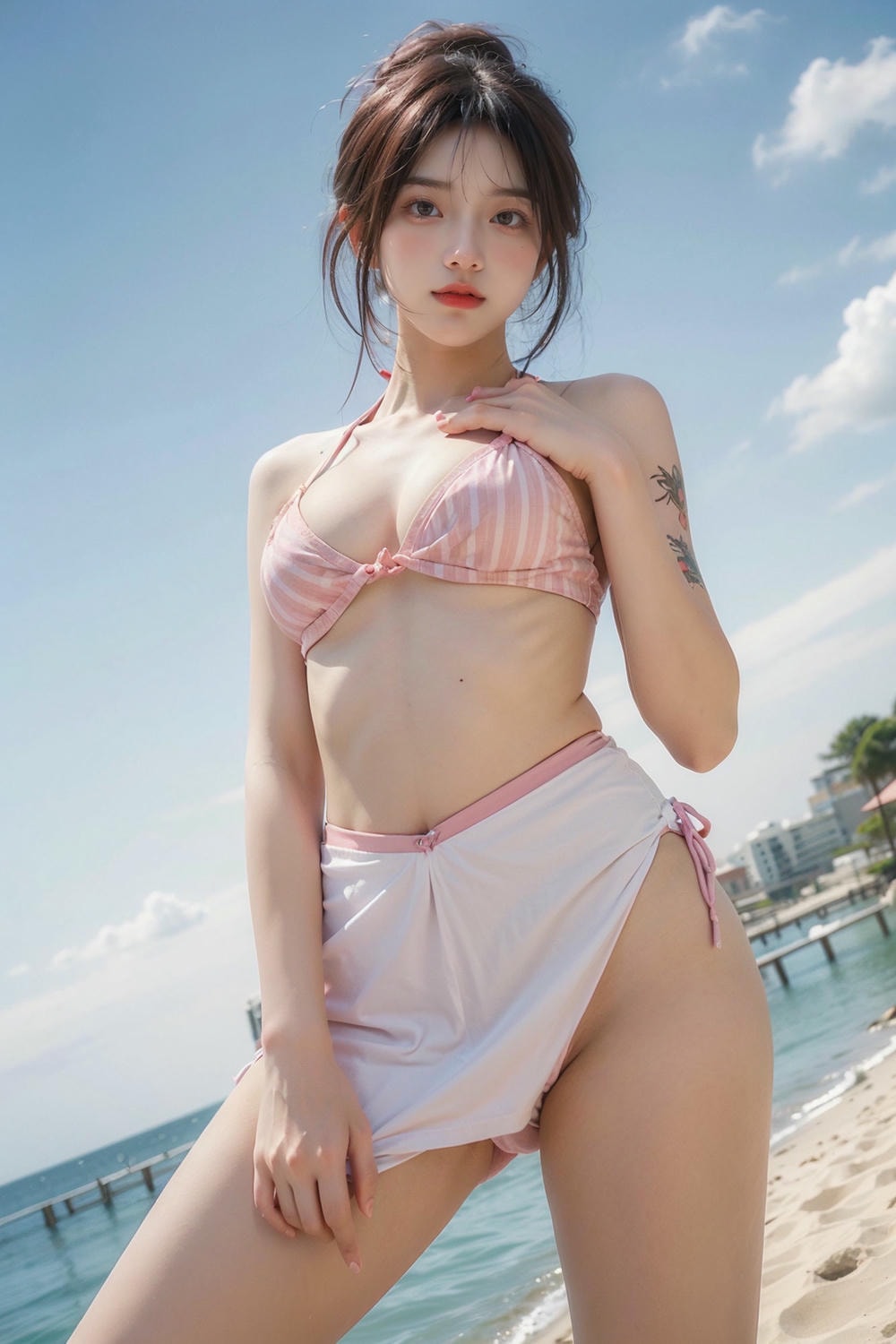 Collection - PInk Stripe Bikini - 2
