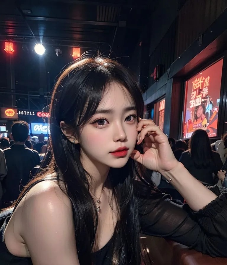 ★PATREON★ Glamorous Woman in Stylish Outfit at a Bar 2