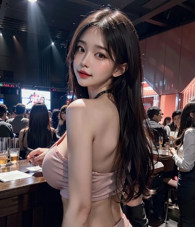 ★PATREON★ Glamorous Woman in Stylish Outfit at a Bar 2
