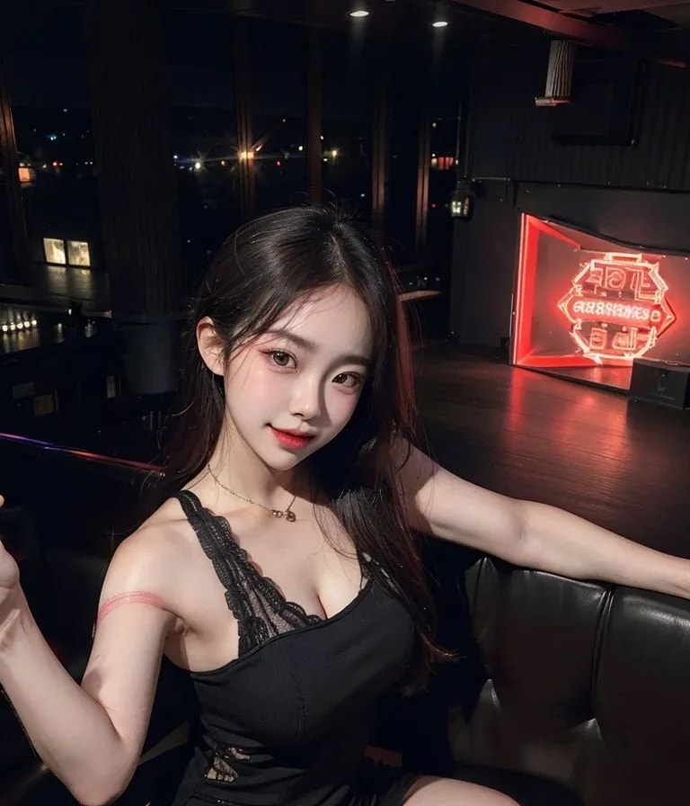 ★PATREON★ Glamorous Woman in Stylish Outfit at a Bar 2