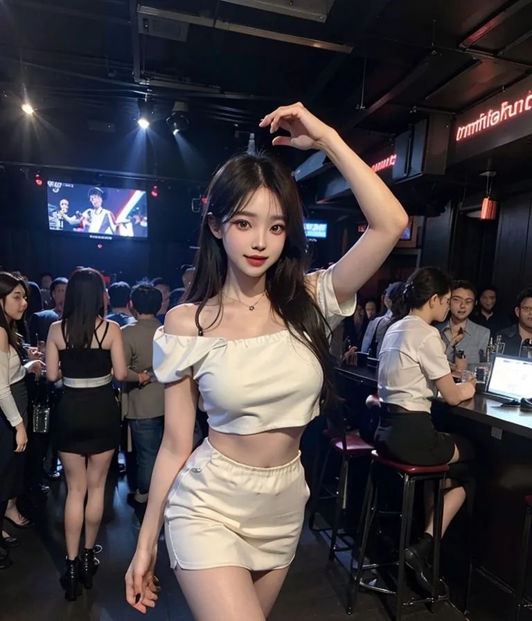 ★PATREON★ Glamorous Woman in Stylish Outfit at a Bar 2