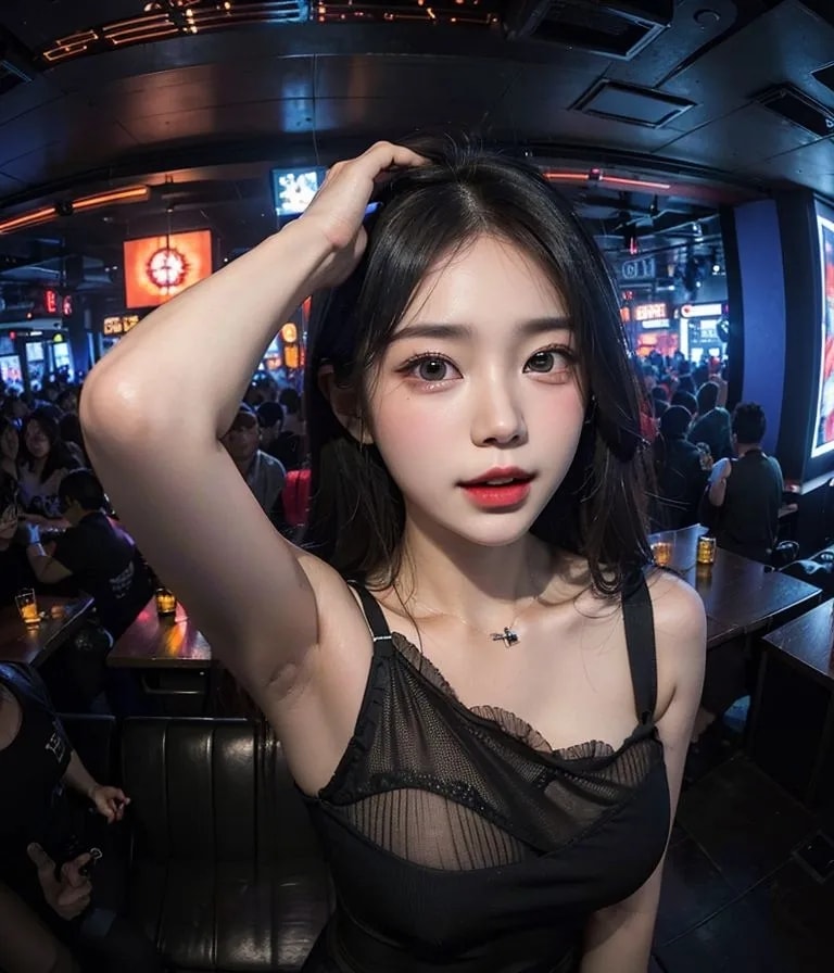 ★PATREON★ Glamorous Woman in Stylish Outfit at a Bar 2