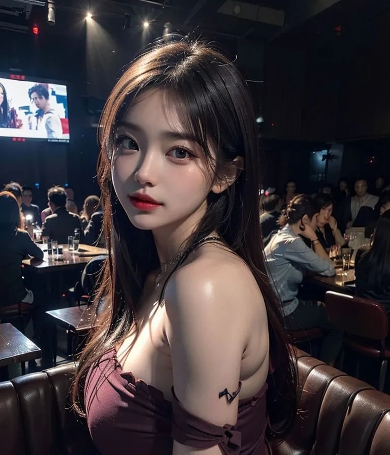 ★PATREON★ Glamorous Woman in Stylish Outfit at a Bar 2