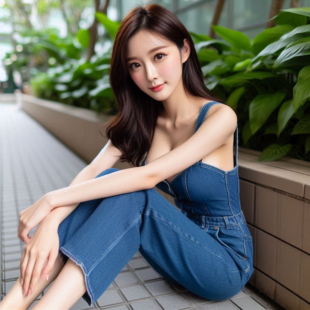 牛仔褲妹子