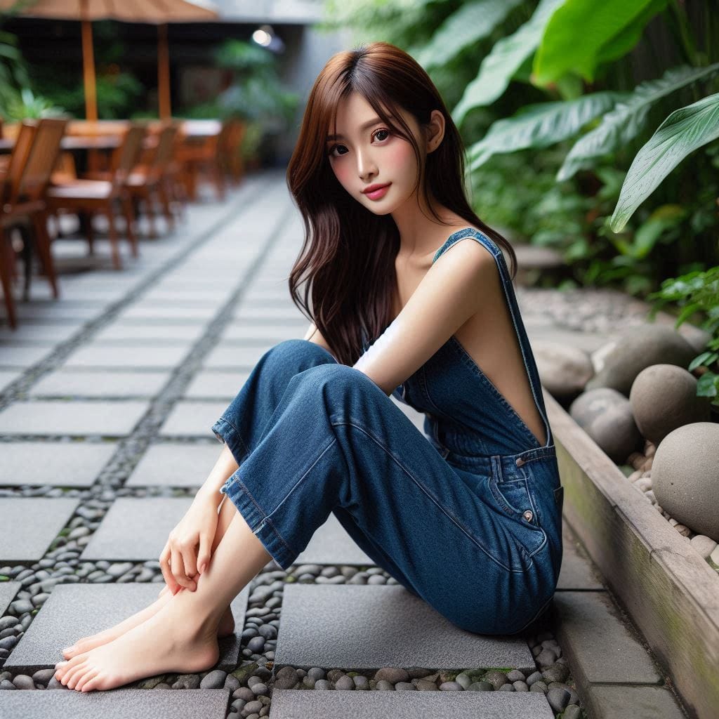 牛仔褲妹子