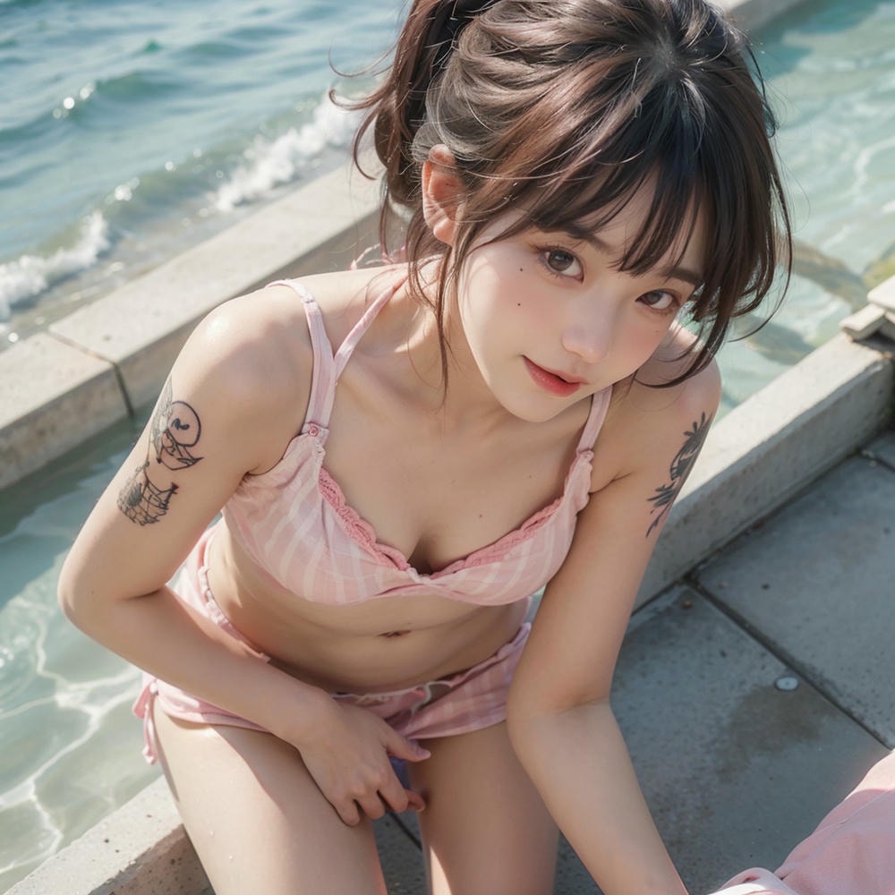 Collection - PInk Stripe Bikini - 3