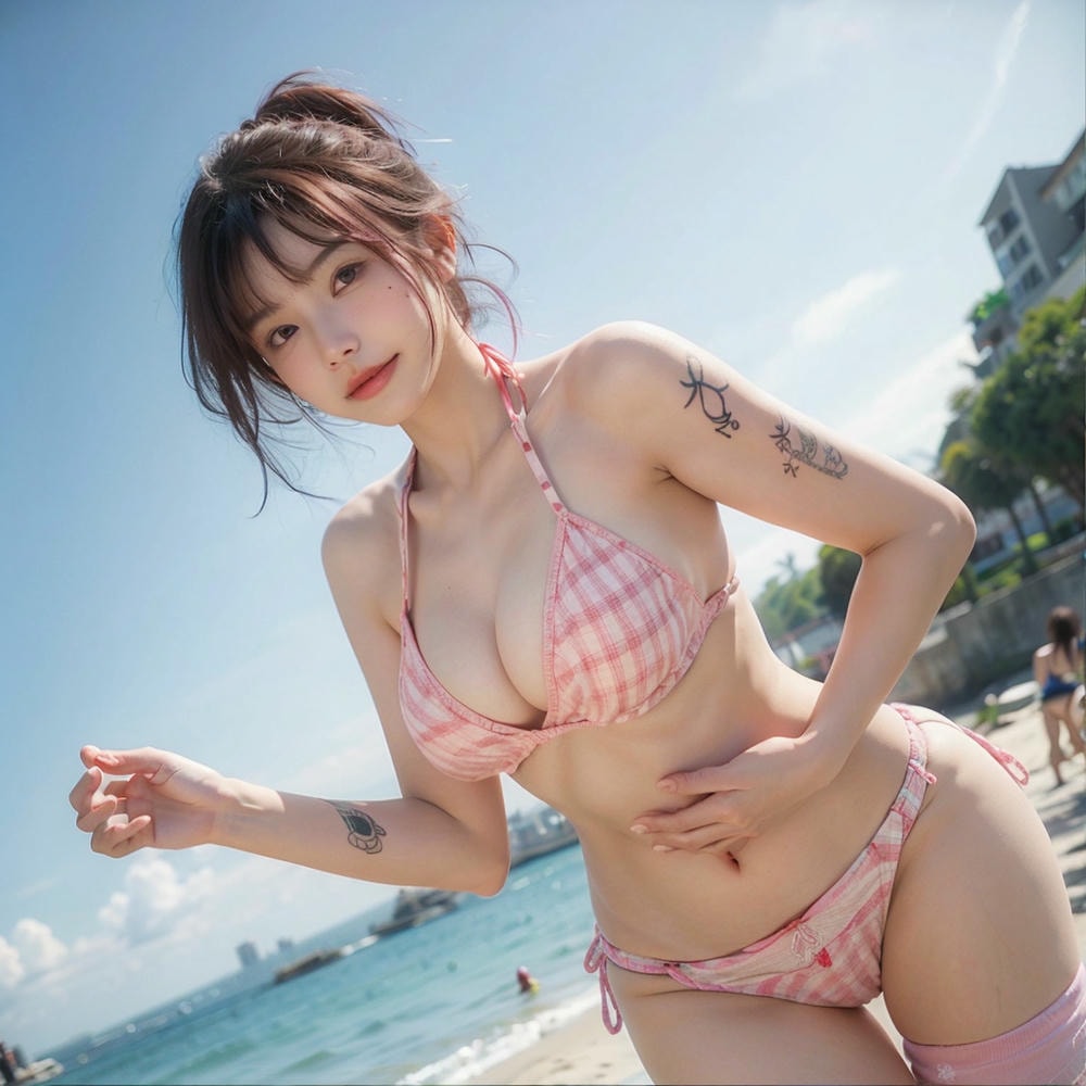 Collection - PInk Stripe Bikini - 3
