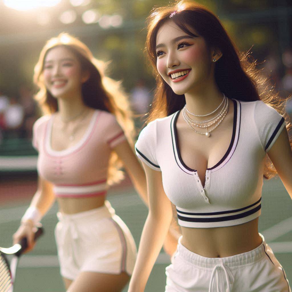 網球妹子．1