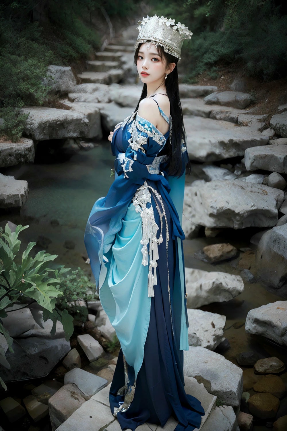 Collection - Regal Beauty in Enchanted Forest The Majestic Queen of the Realm -