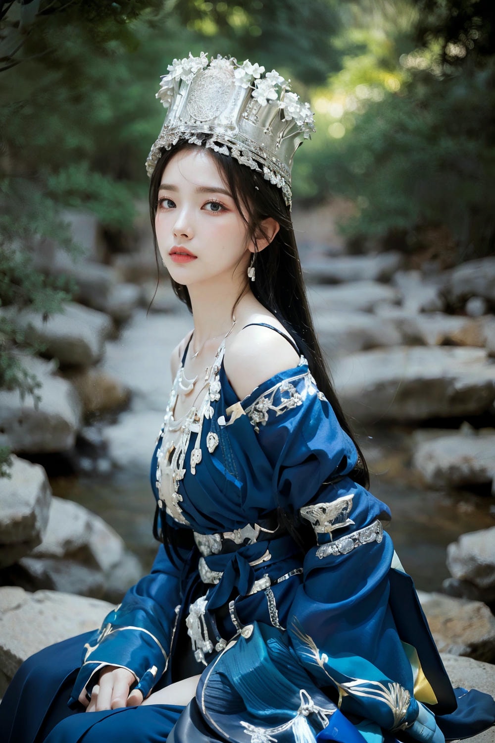 Collection - Regal Beauty in Enchanted Forest The Majestic Queen of the Realm -