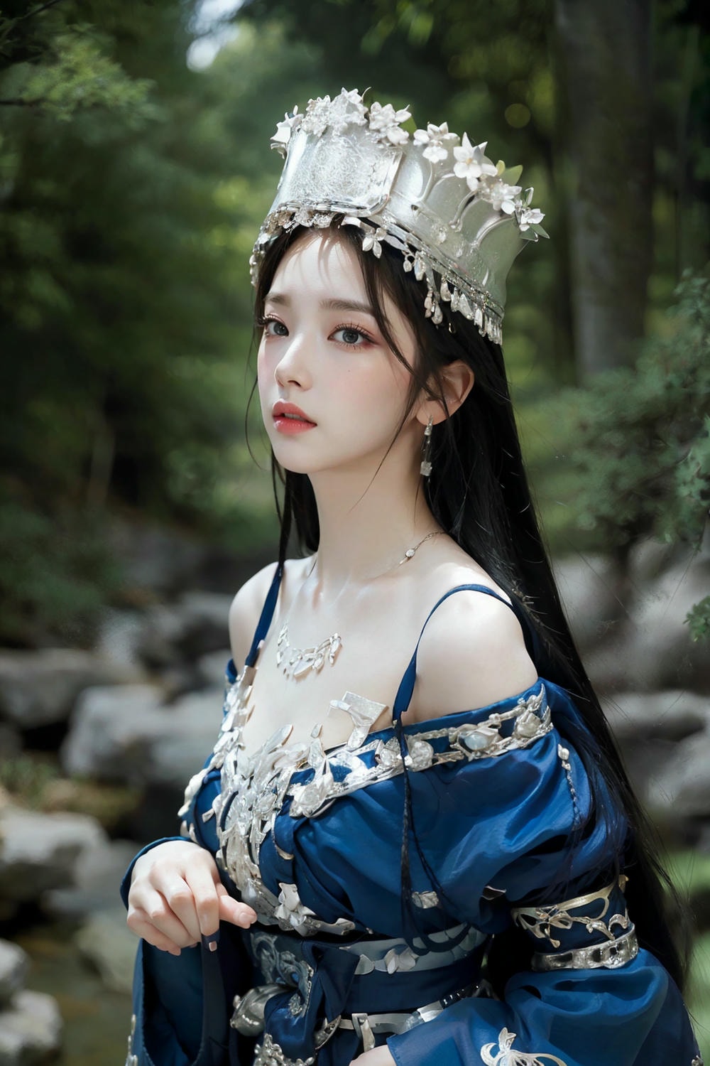 Collection - Regal Beauty in Enchanted Forest The Majestic Queen of the Realm -