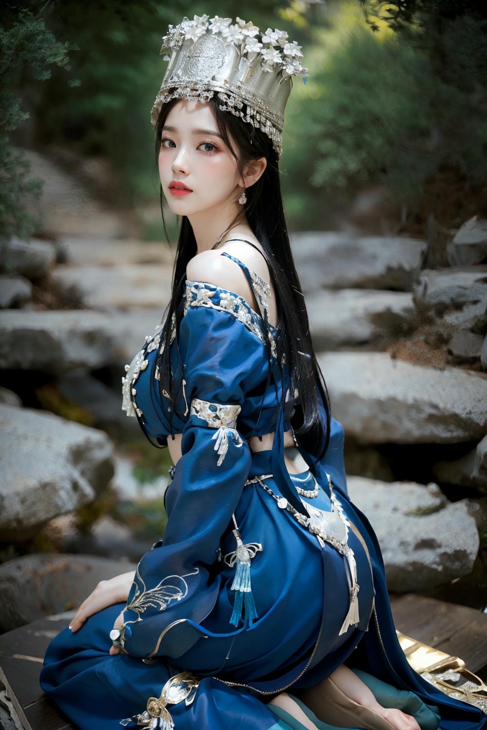 Collection - Regal Beauty in Enchanted Forest The Majestic Queen of the Realm -