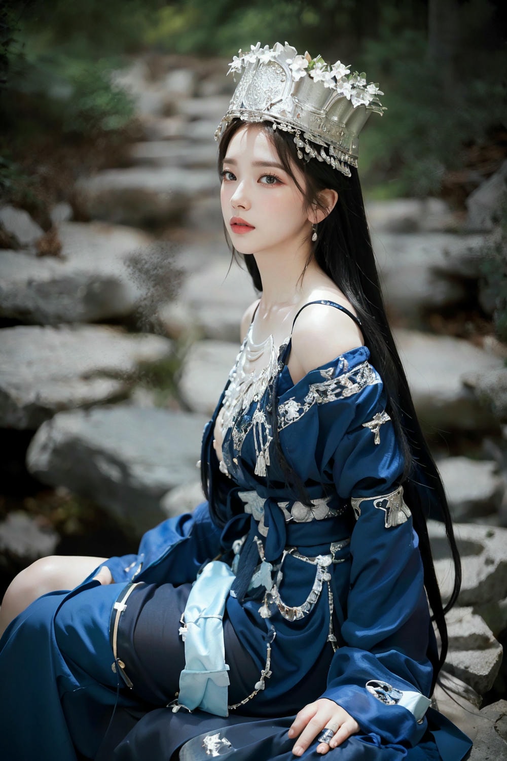 Collection - Regal Beauty in Enchanted Forest The Majestic Queen of the Realm -