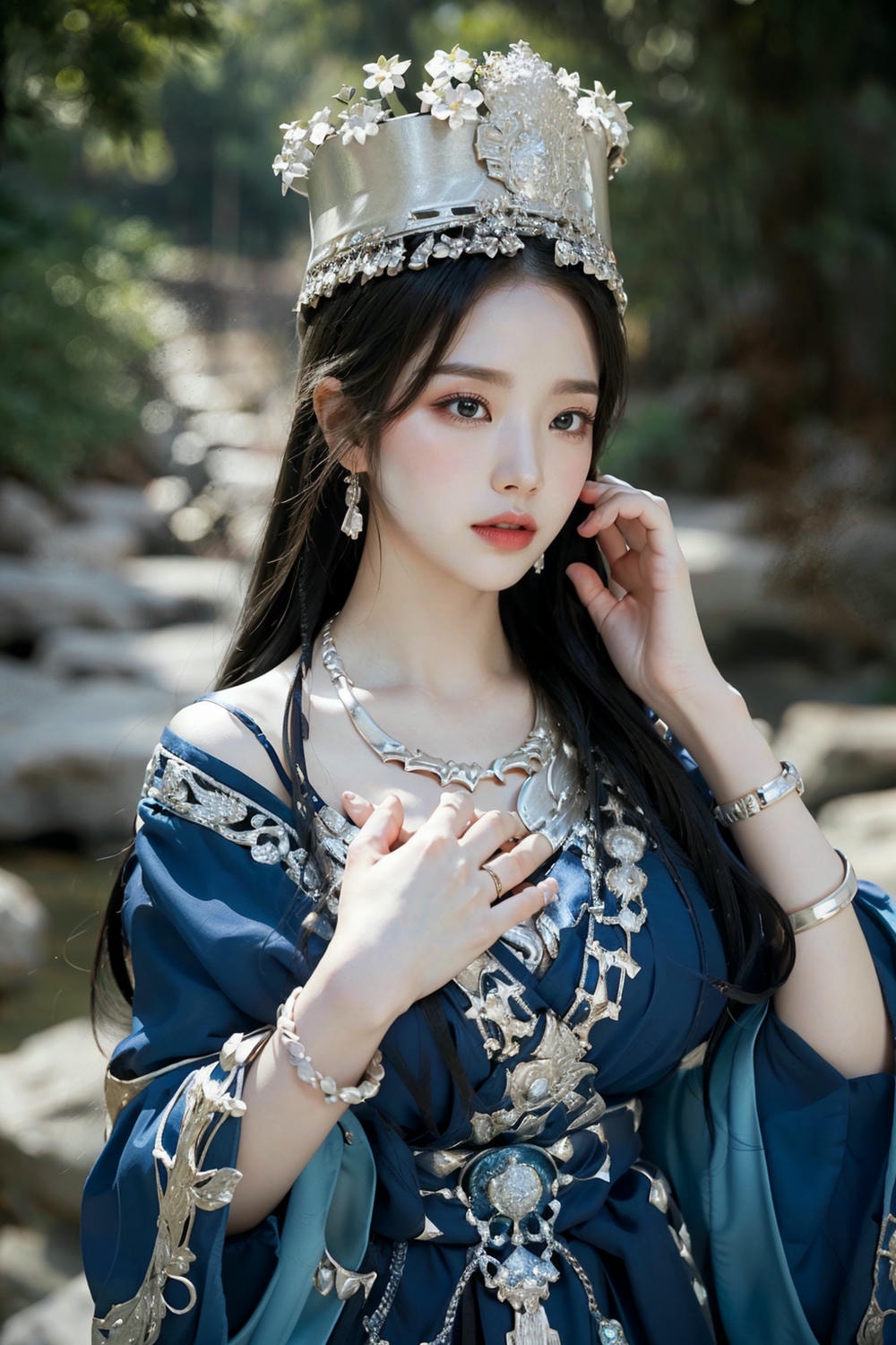 Collection - Regal Beauty in Enchanted Forest The Majestic Queen of the Realm -
