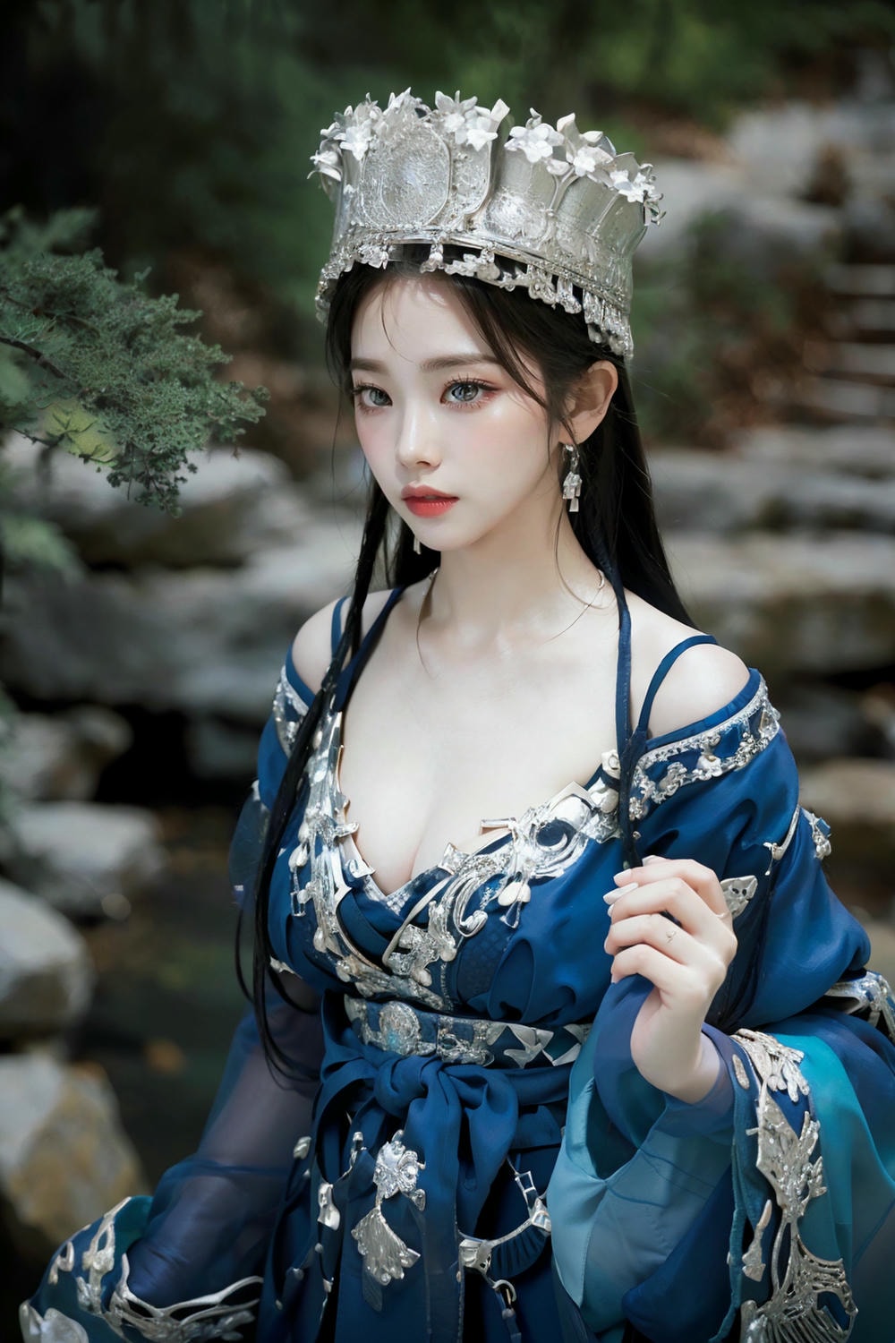 Collection - Regal Beauty in Enchanted Forest The Majestic Queen of the Realm -