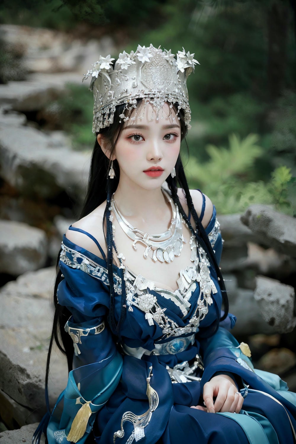 Collection - Regal Beauty in Enchanted Forest The Majestic Queen of the Realm -