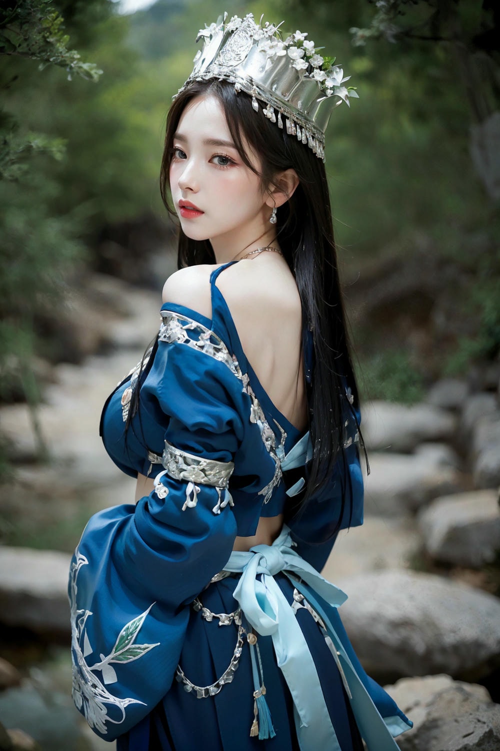 Collection - Regal Beauty in Enchanted Forest The Majestic Queen of the Realm -