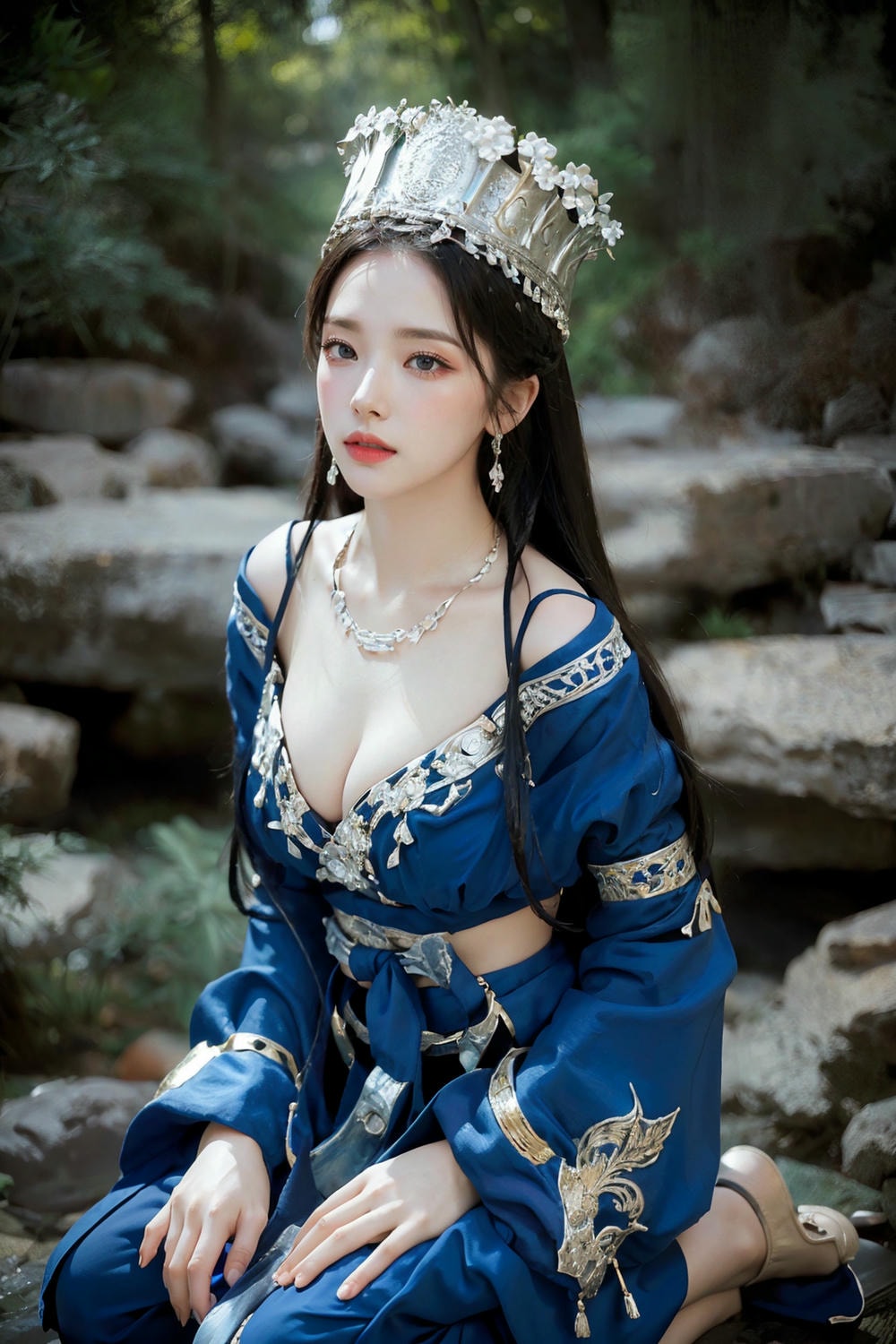 Collection - Regal Beauty in Enchanted Forest The Majestic Queen of the Realm -