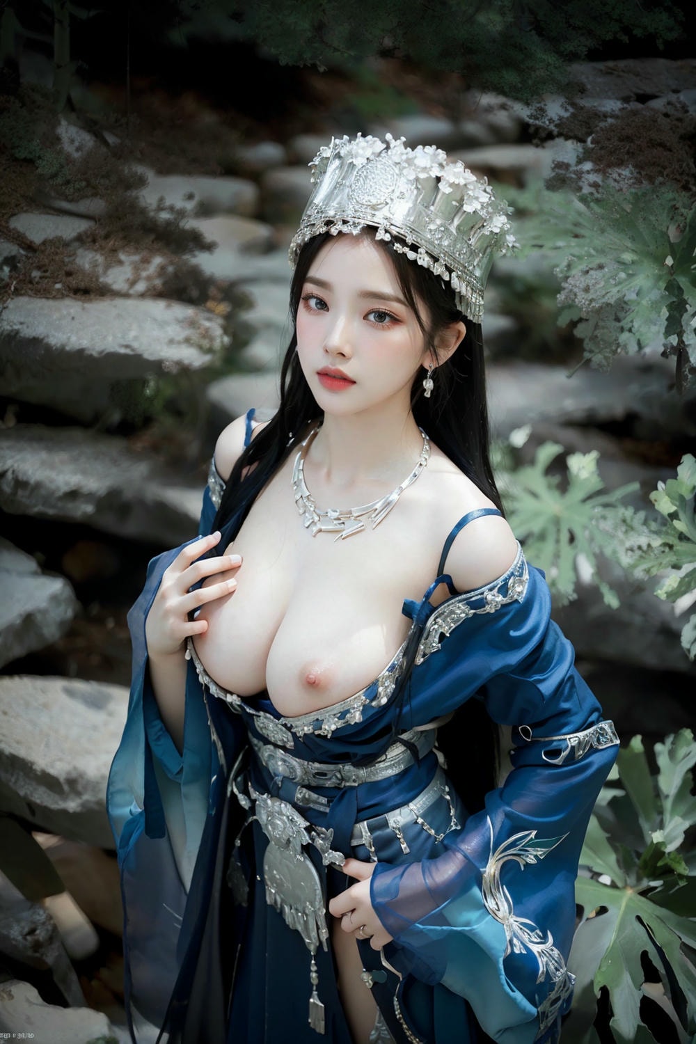 Collection - Regal Beauty in Enchanted Forest The Majestic Queen of the Realm -