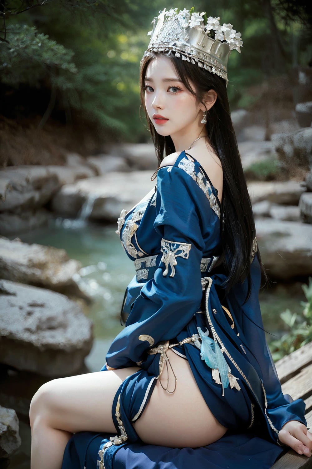 Collection - Regal Beauty in Enchanted Forest The Majestic Queen of the Realm -