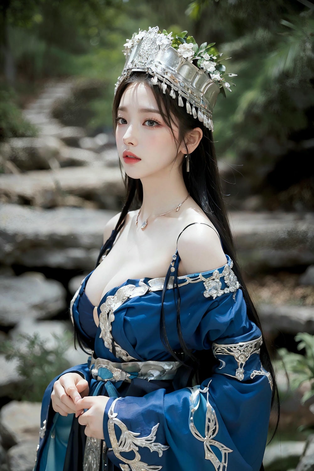 Collection - Regal Beauty in Enchanted Forest The Majestic Queen of the Realm -