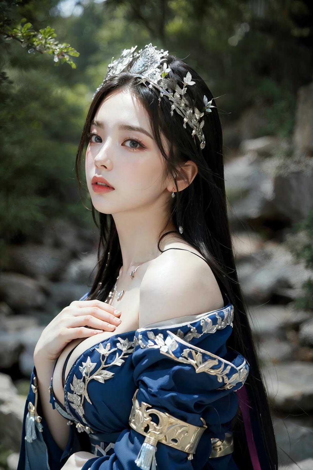 Collection - Regal Beauty in Enchanted Forest The Majestic Queen of the Realm -