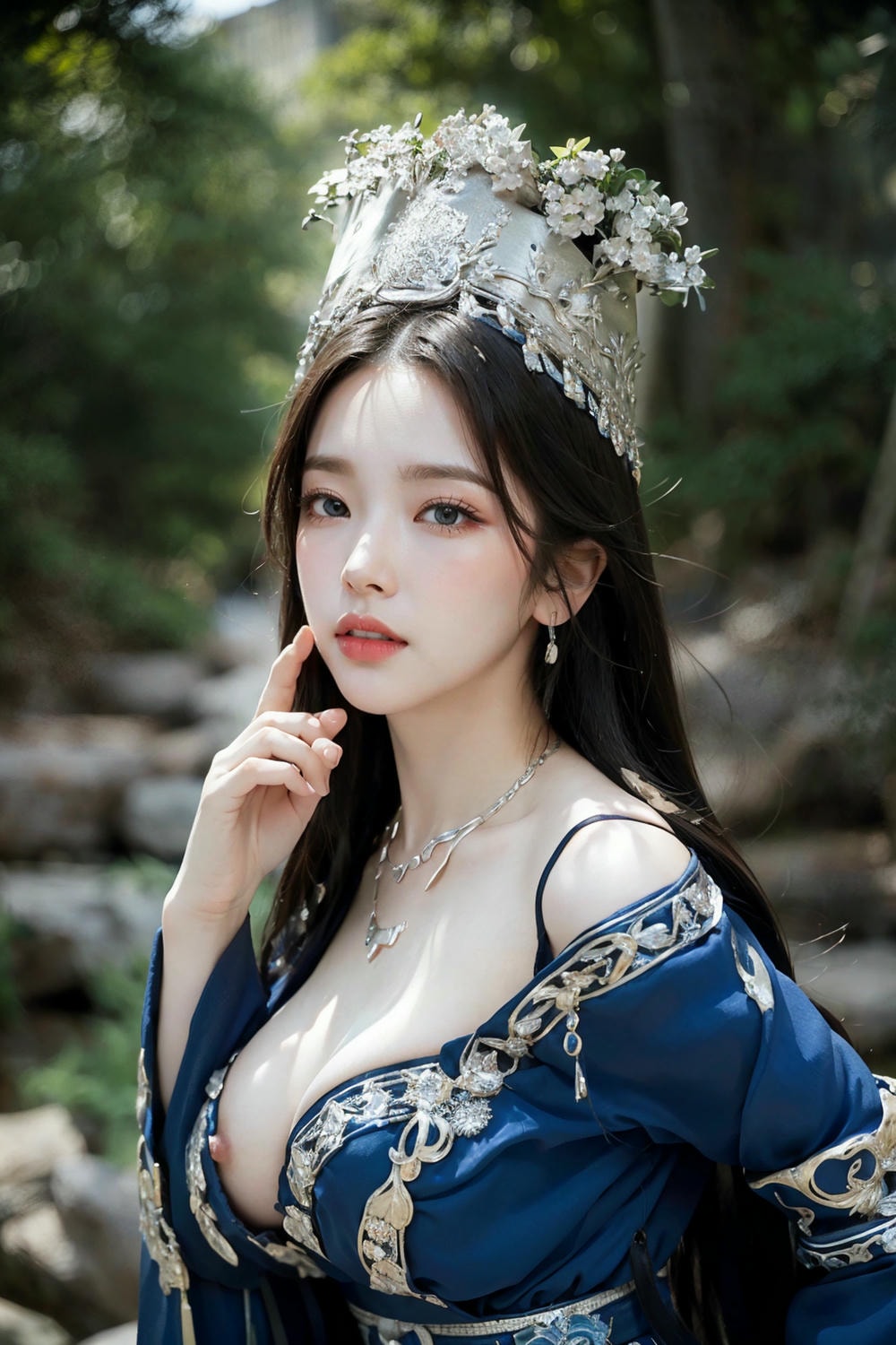 Collection - Regal Beauty in Enchanted Forest The Majestic Queen of the Realm -