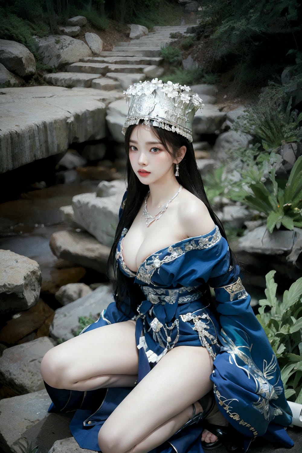 Collection - Regal Beauty in Enchanted Forest The Majestic Queen of the Realm -