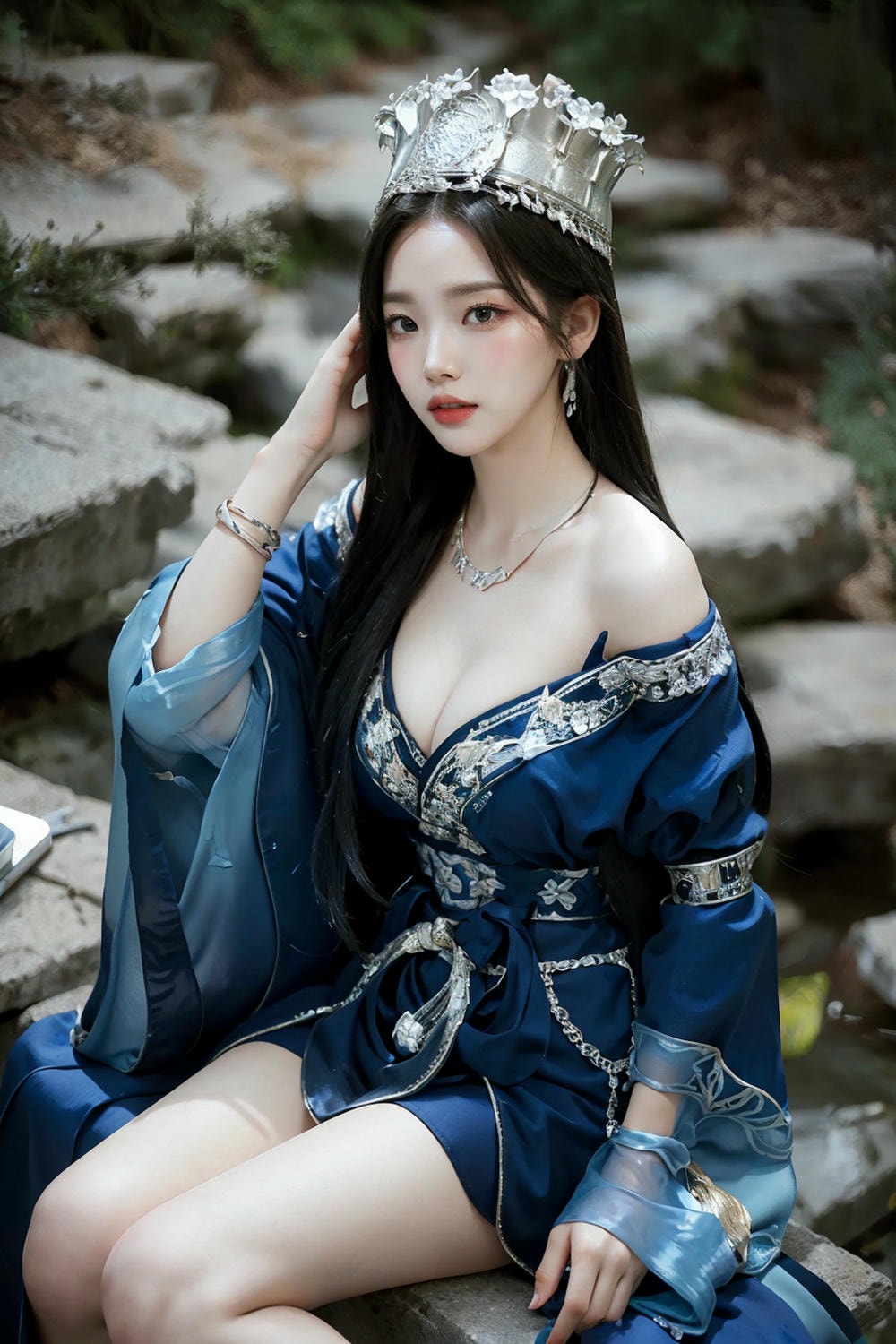 Collection - Regal Beauty in Enchanted Forest The Majestic Queen of the Realm -