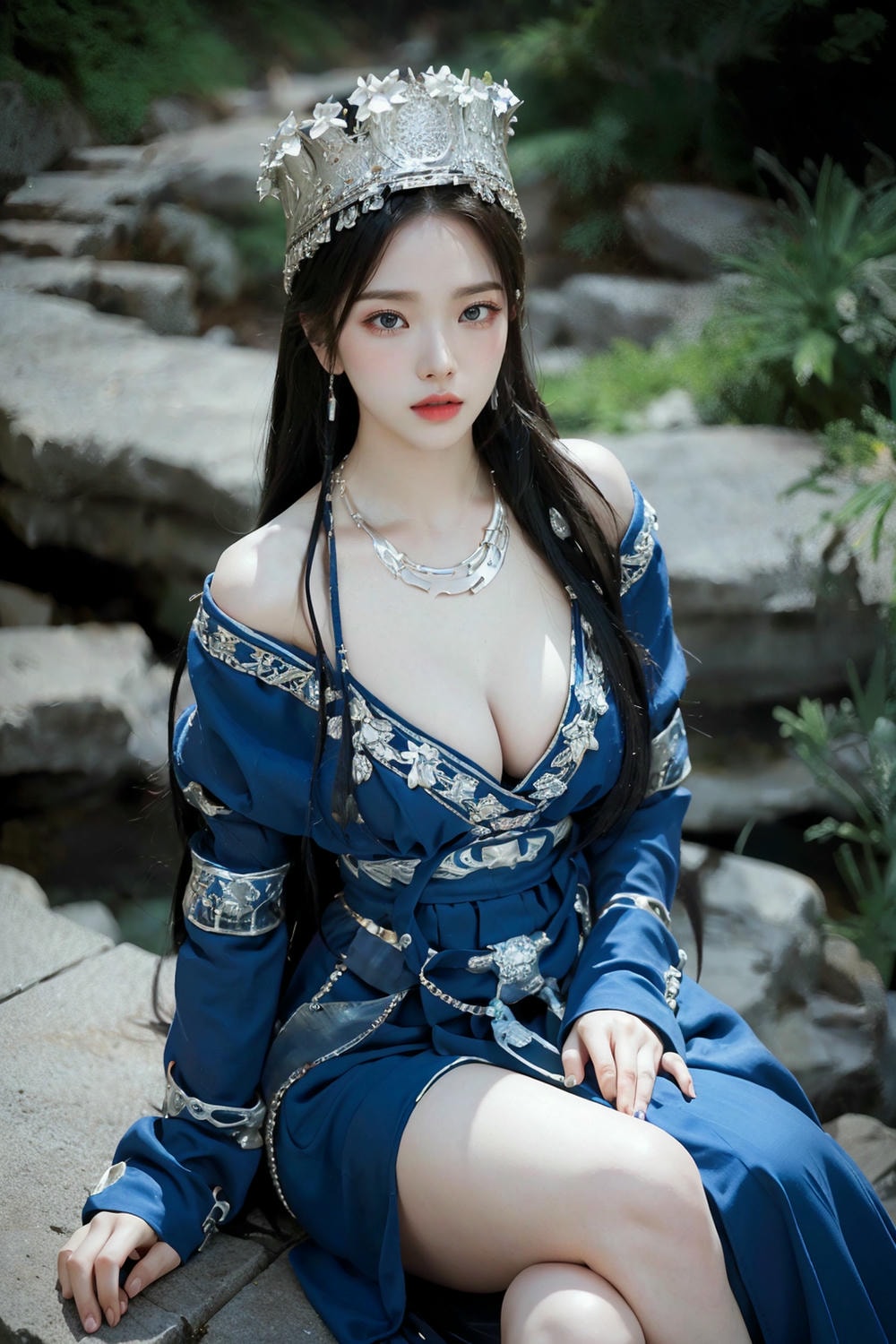 Collection - Regal Beauty in Enchanted Forest The Majestic Queen of the Realm -
