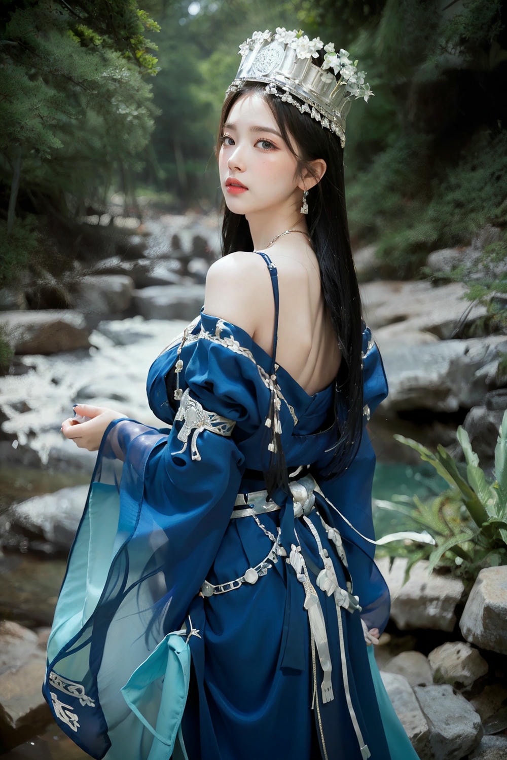Collection - Regal Beauty in Enchanted Forest The Majestic Queen of the Realm -