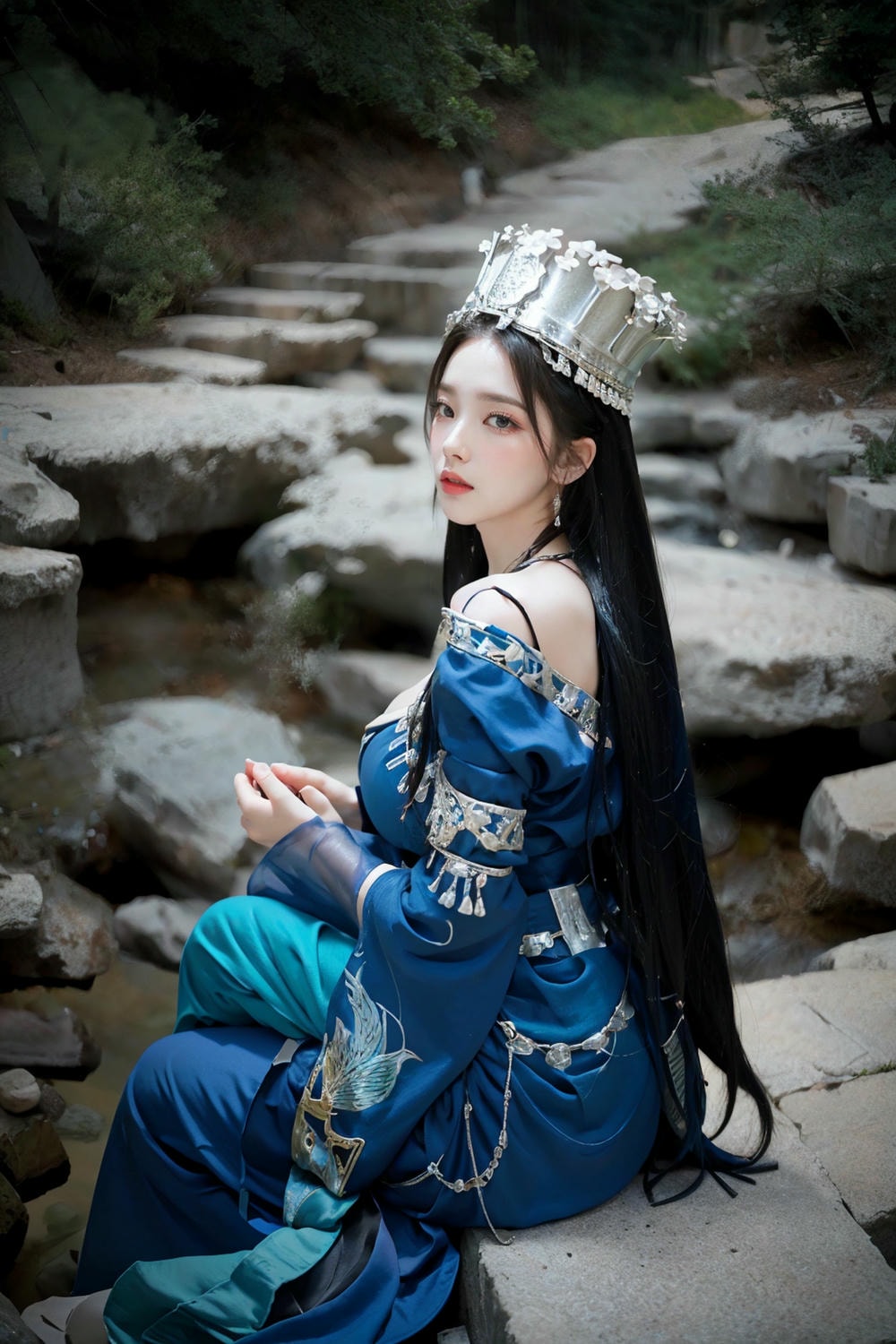 Collection - Regal Beauty in Enchanted Forest The Majestic Queen of the Realm -