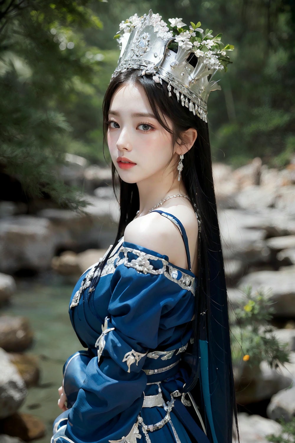 Collection - Regal Beauty in Enchanted Forest The Majestic Queen of the Realm -