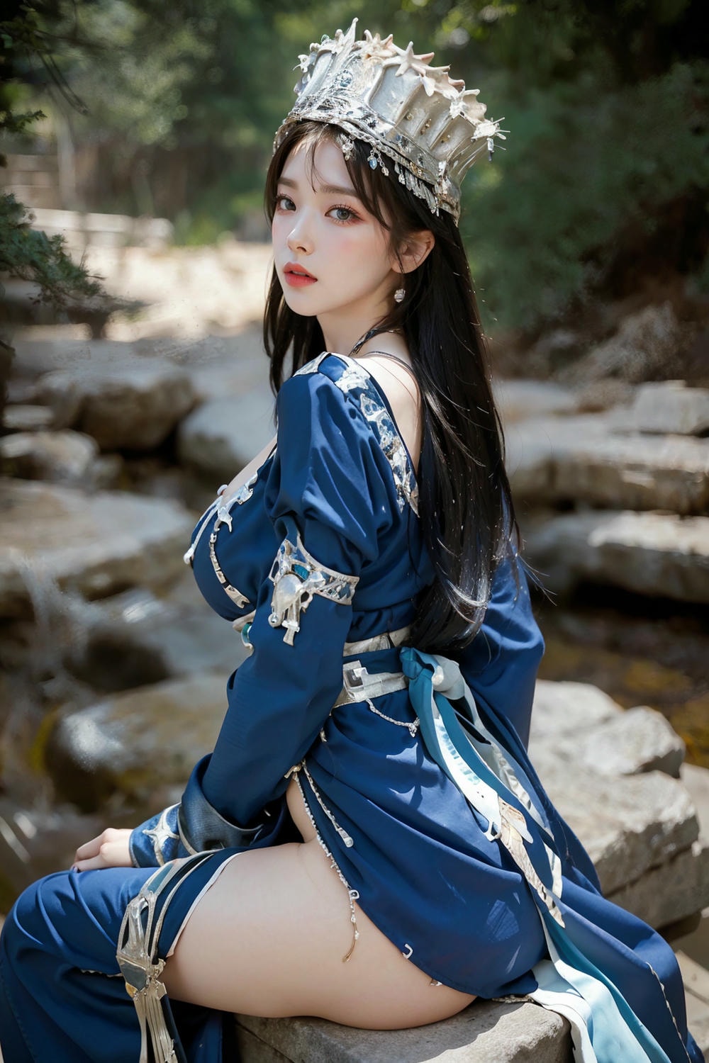 Collection - Regal Beauty in Enchanted Forest The Majestic Queen of the Realm -