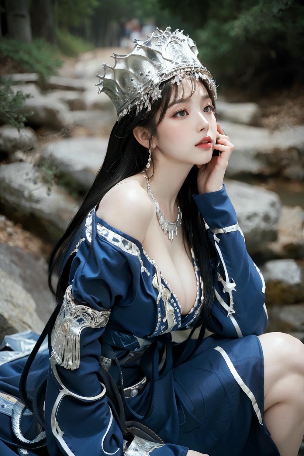 Collection - Regal Beauty in Enchanted Forest The Majestic Queen of the Realm -