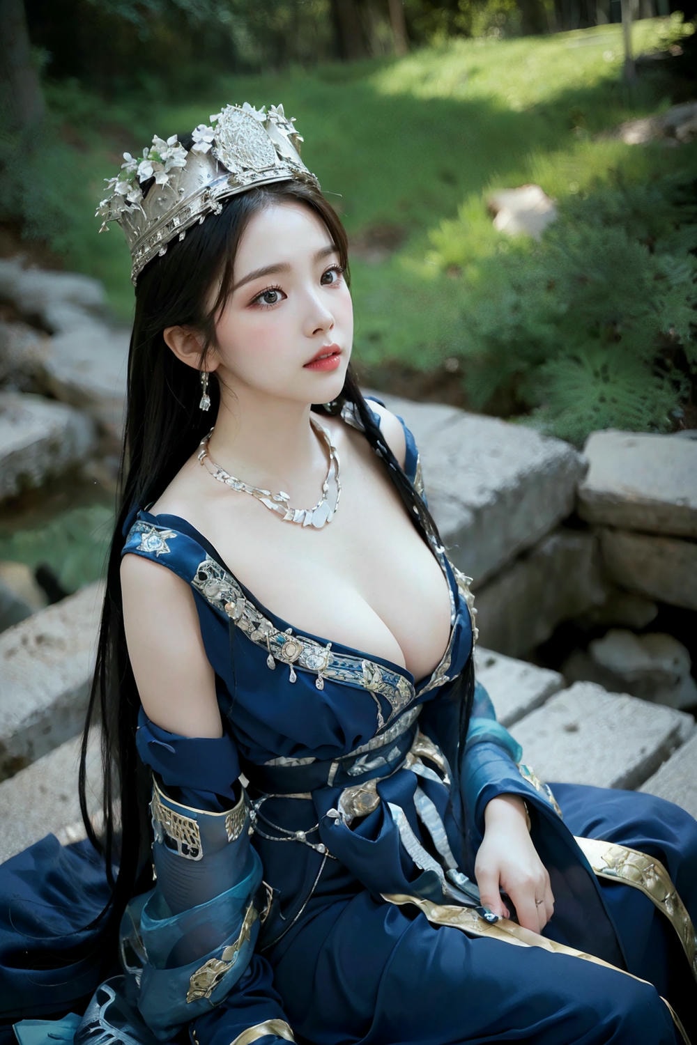 Collection - Regal Beauty in Enchanted Forest The Majestic Queen of the Realm -
