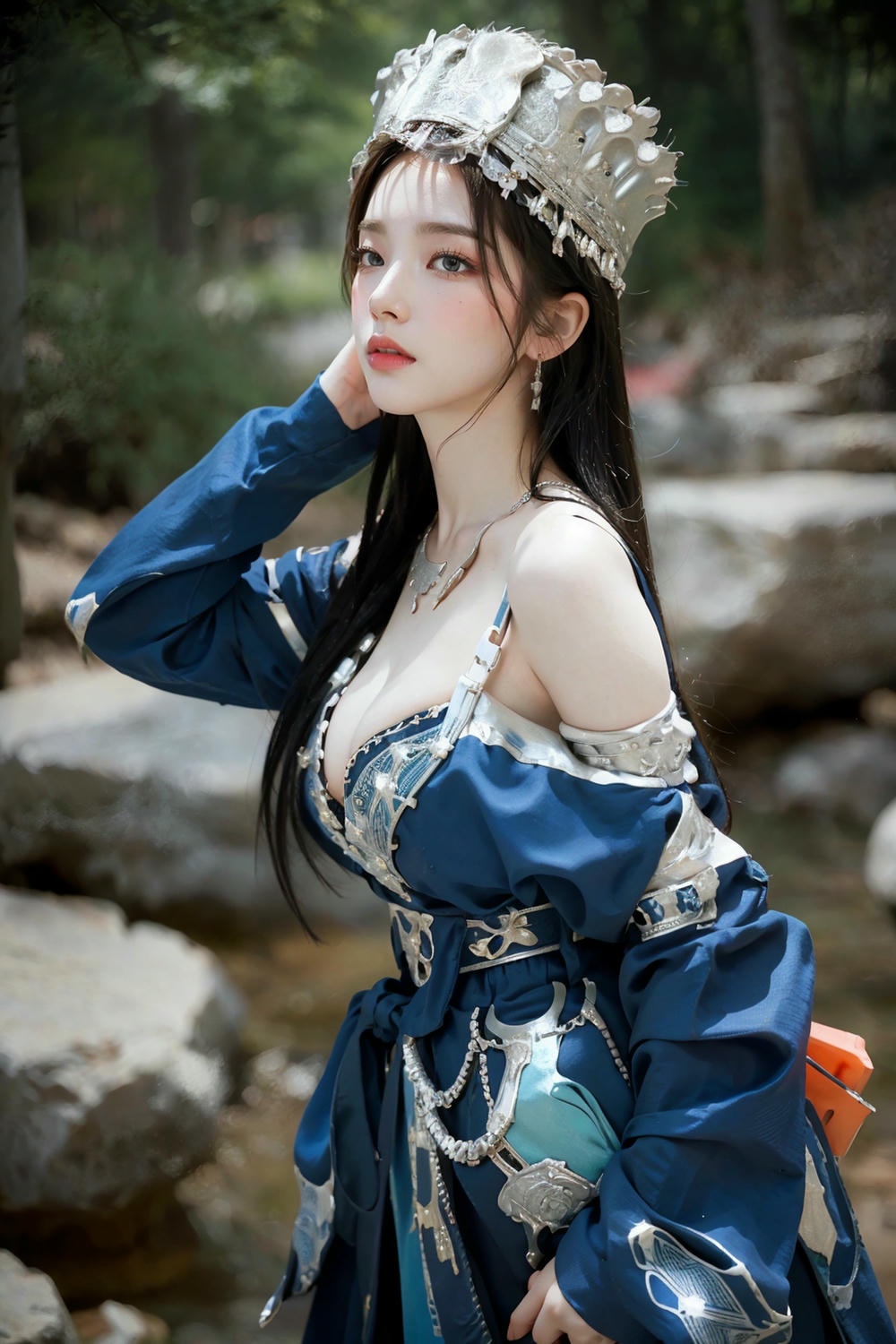 Collection - Regal Beauty in Enchanted Forest The Majestic Queen of the Realm -