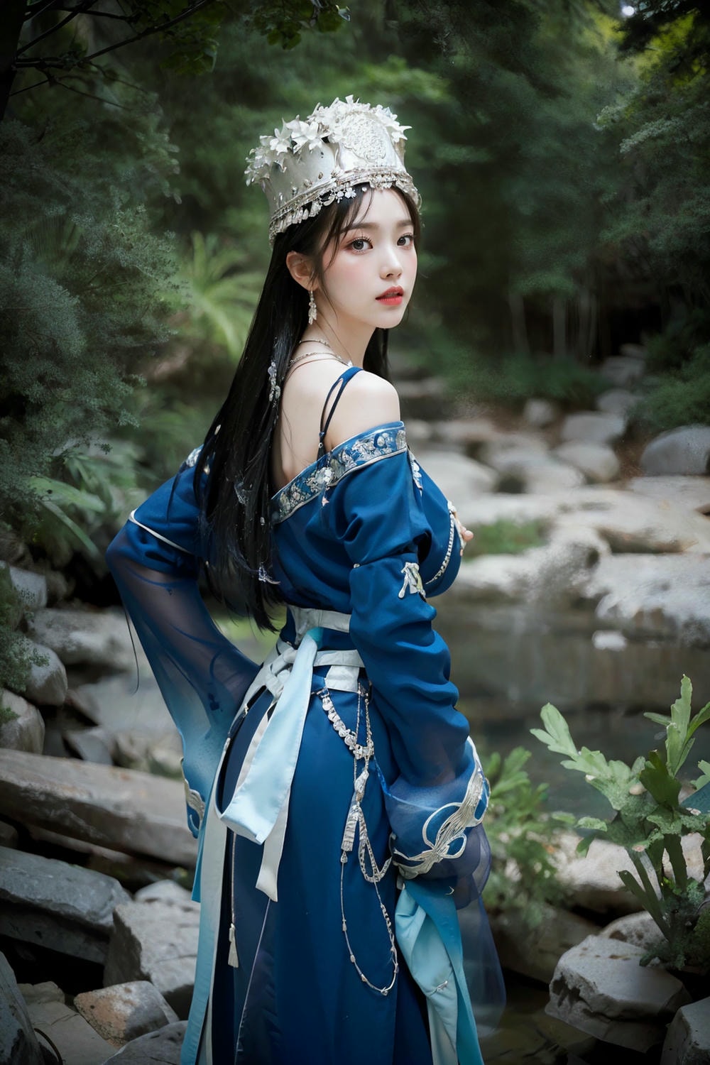 Collection - Regal Beauty in Enchanted Forest The Majestic Queen of the Realm -