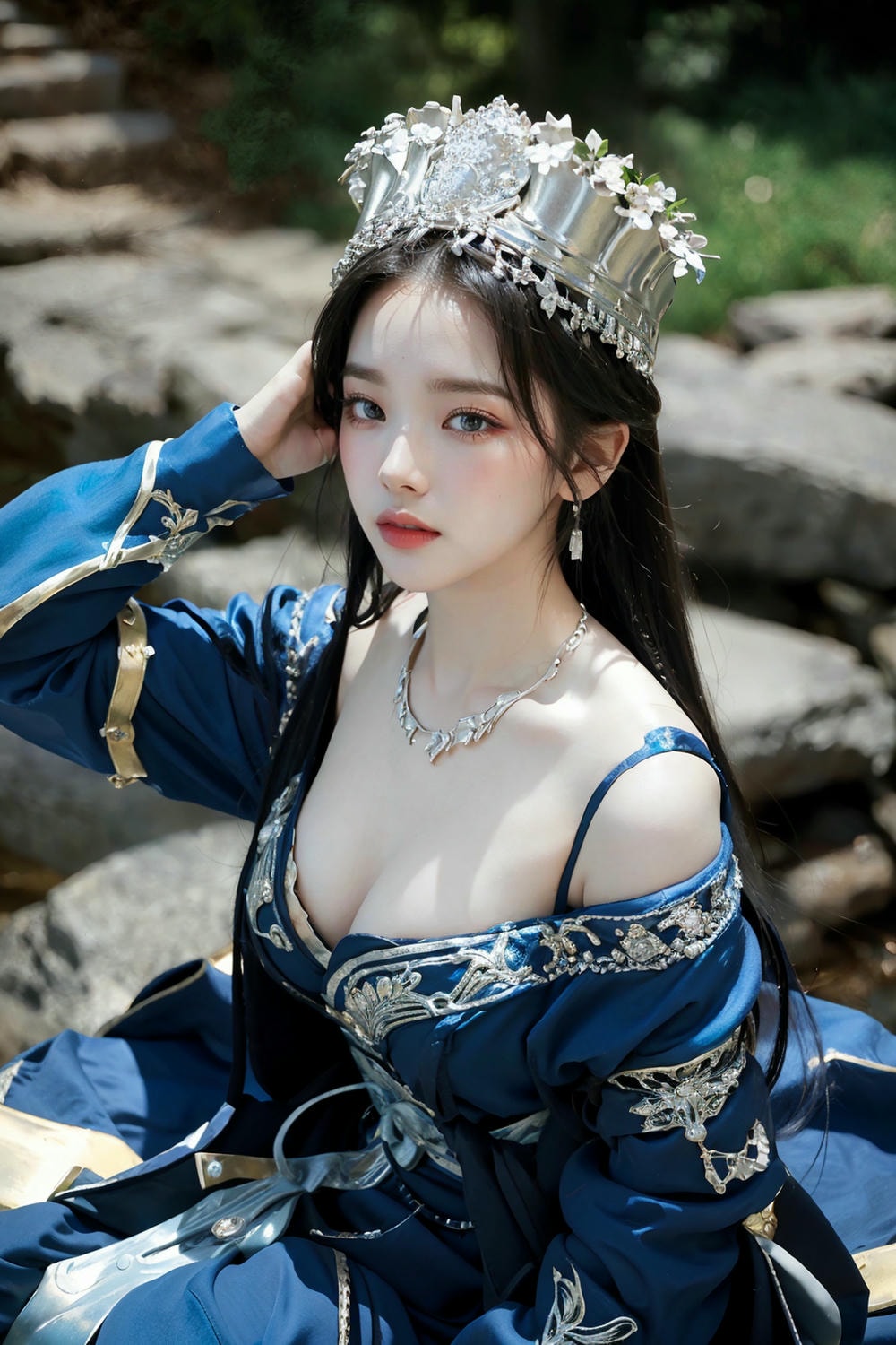 Collection - Regal Beauty in Enchanted Forest The Majestic Queen of the Realm -