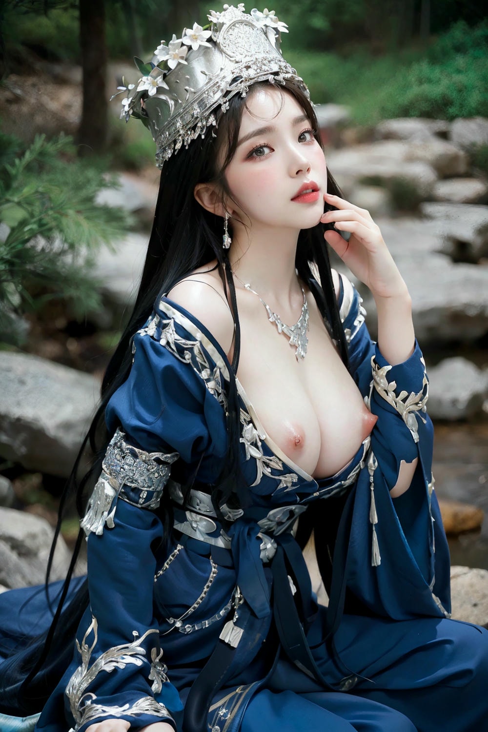 Collection - Regal Beauty in Enchanted Forest The Majestic Queen of the Realm -