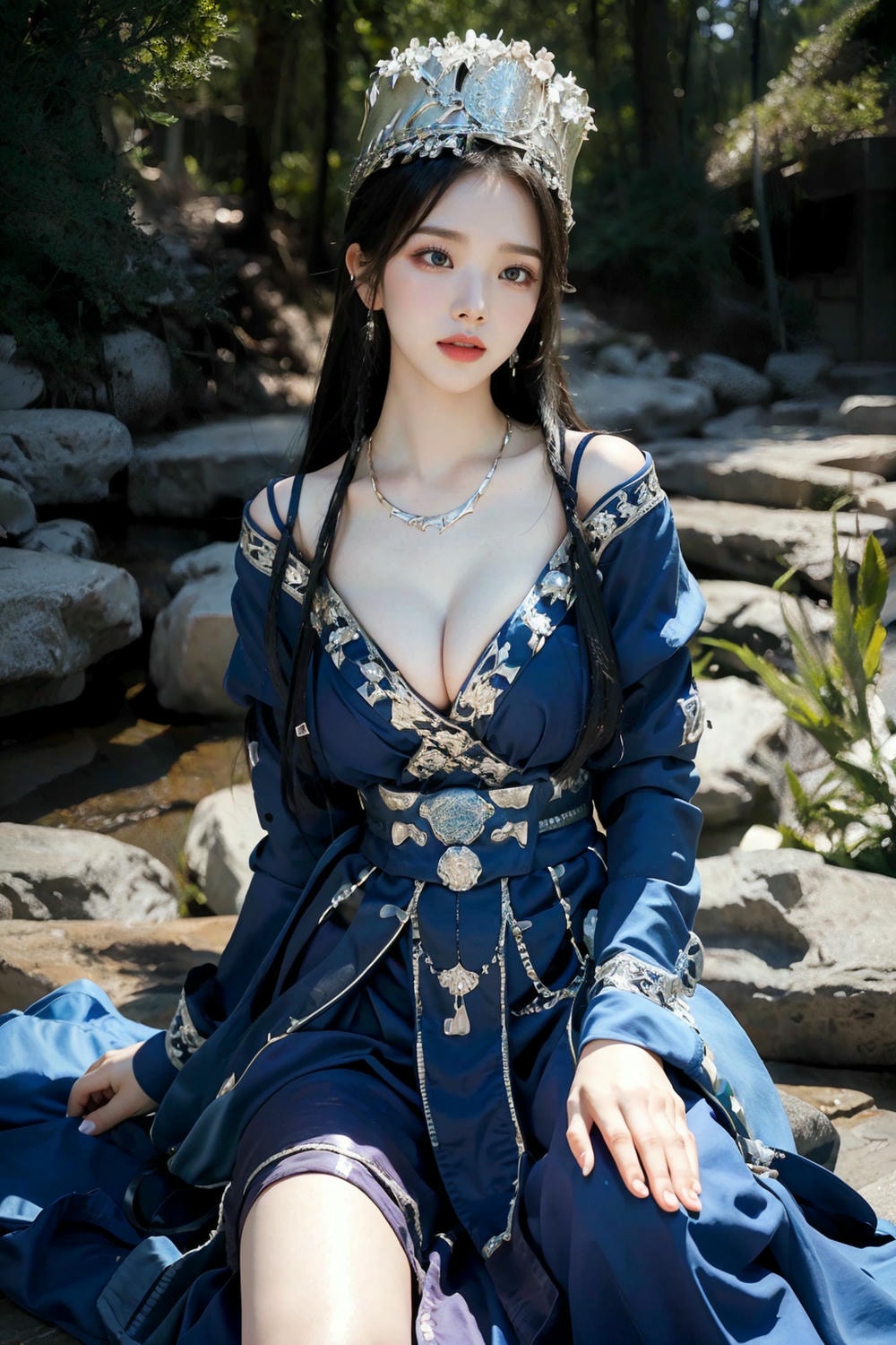 Collection - Regal Beauty in Enchanted Forest The Majestic Queen of the Realm -