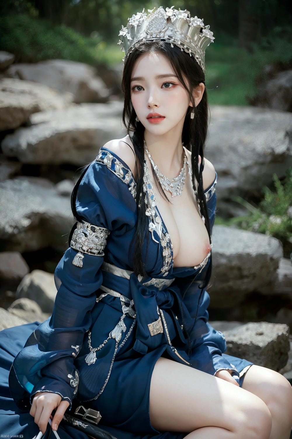 Collection - Regal Beauty in Enchanted Forest The Majestic Queen of the Realm -