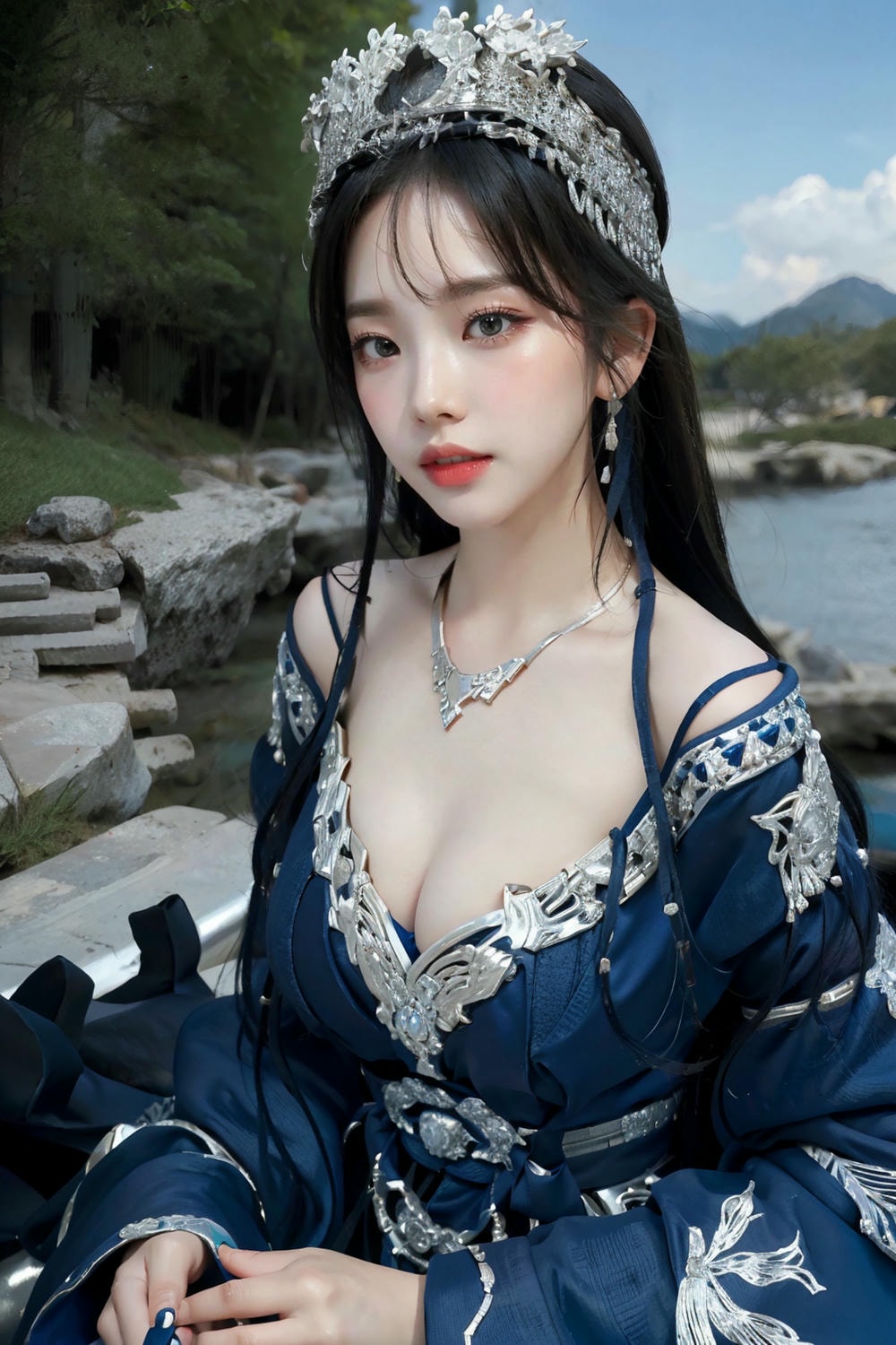 Collection - Regal Beauty in Enchanted Forest The Majestic Queen of the Realm -