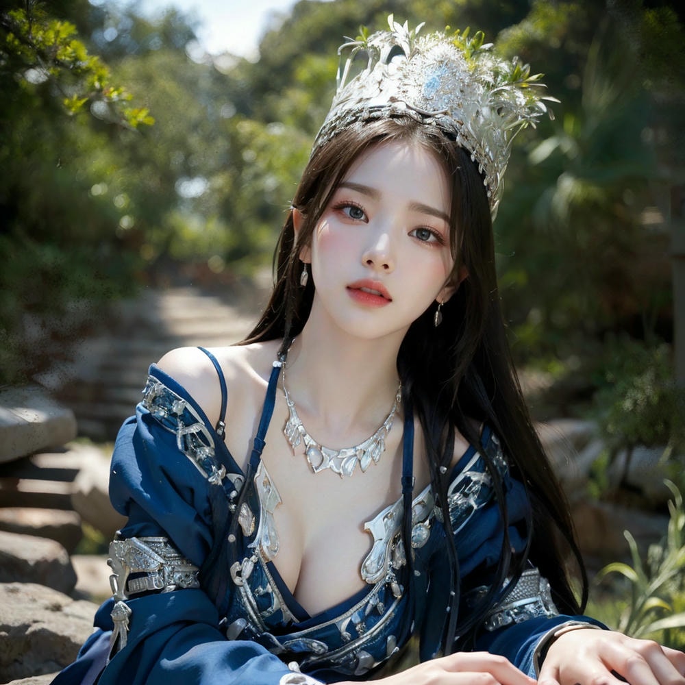 Collection - Regal Beauty in Enchanted Forest The Majestic Queen of the Realm -