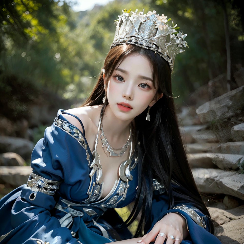 Collection - Regal Beauty in Enchanted Forest The Majestic Queen of the Realm -